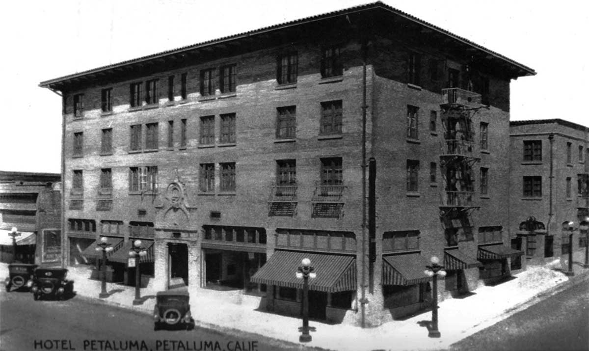 Hotel Petaluma in its early years