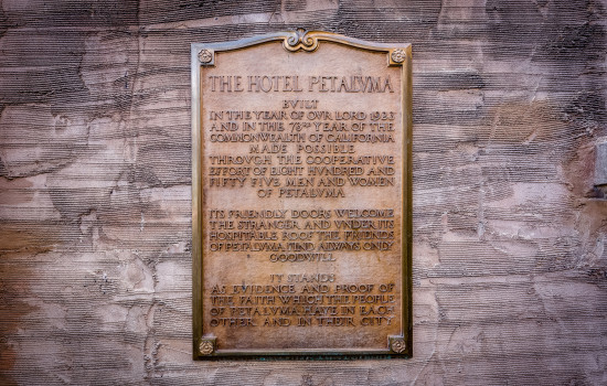 Hotel Petaluma - Hotel Petaluma History Stone Plate